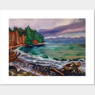 Vancouver island beach Posters and Art